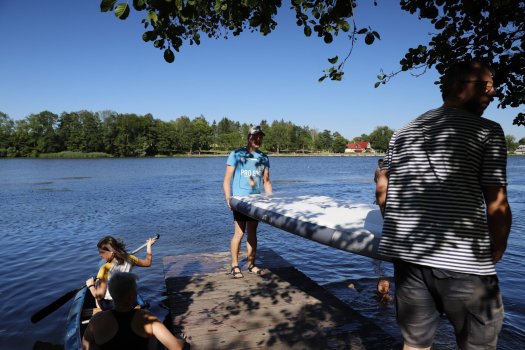 Ukončení sezóny při pádlování na LA loděnici