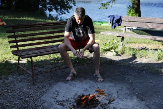Ukončení sezóny při pádlování na LA loděnici