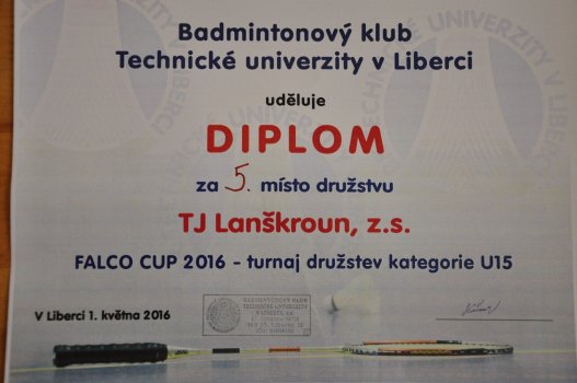 Falco cup - družstva U15 Liberec